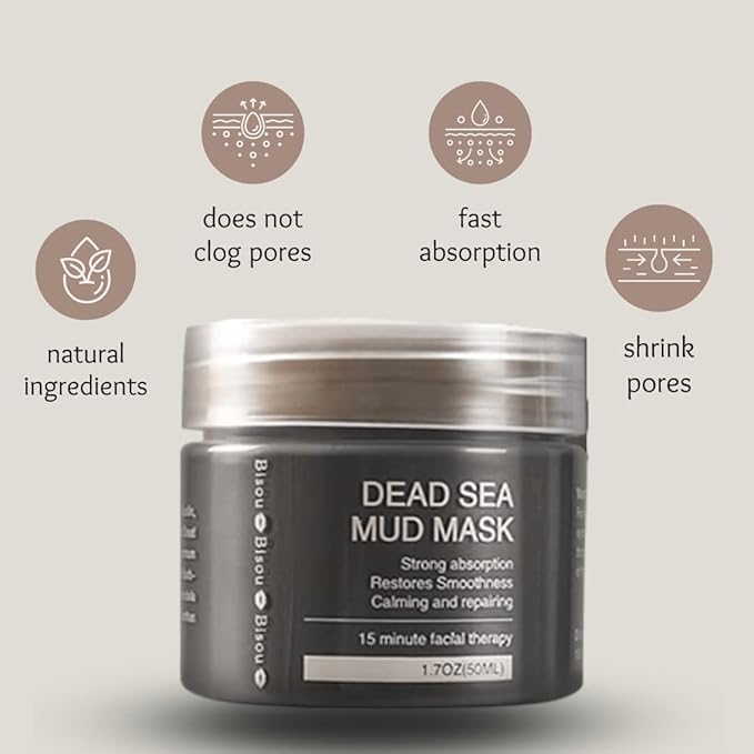 Clay, Dead Sea Mud & Charcoal Gel Face Mask Trio With Applicator, Deep cleansing Clay and Mask Applicator, Facial Therapy PH Balanced Hypo-allergenic-Velvo Beauty