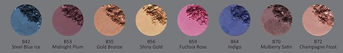 Mulberry Satin Frost Light Purple Lavender Taupe Burnt Burgundy Shimmer Pressed Powder Single Vegan Eyeshadow; Talc, Paraben & Cruelty Free-Velvo Beauty