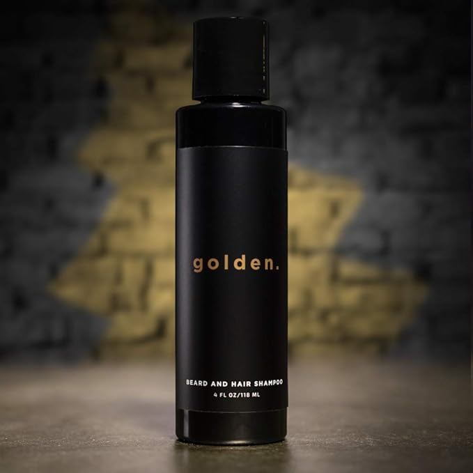 Golden Grooming Co. 3-in-1 Men's Body Wash - Hair & Beard Shampoo - Cleanses, Hydrates, Softens - Body Wash for All Skin Types - Refreshing Scent - 4FL Oz (Pack of 2)-Velvo Beauty