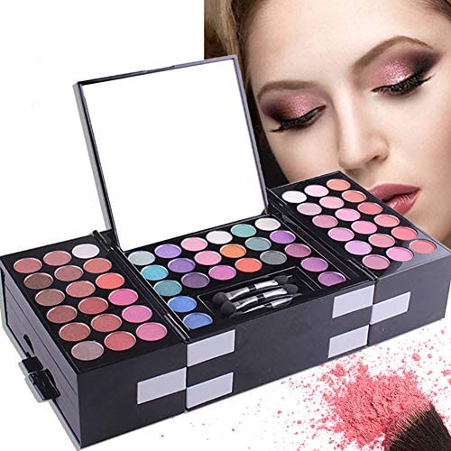 148 Colors Eyeshadow Palette Makeup Contouring Kit Combination with Eyebrow Powder, Lipgloss, Blusher, Press Powder and Concealer - Perfect for Professional and Daily Use-Velvo Beauty