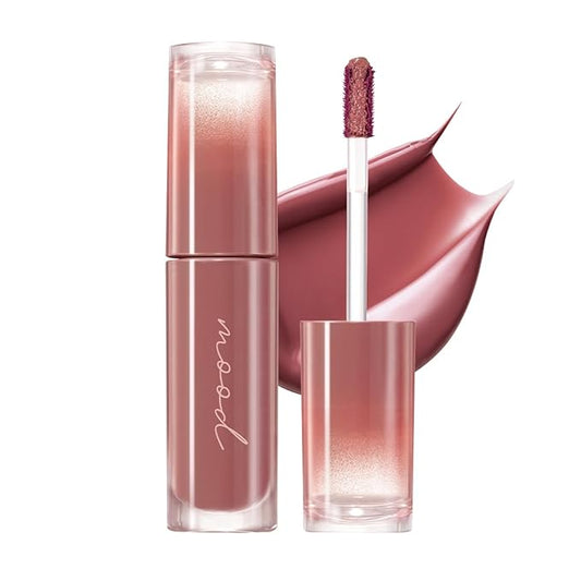 Peripera Ink Mood Glowy Tint | Lip-Plumping, Naturally Moisturizing, Lightweight, Glow-Boosting, Long-Lasting, Comfortable, Non-Sticky, Mask Friendly, No White Film 033 ROSY WISH-Velvo Beauty