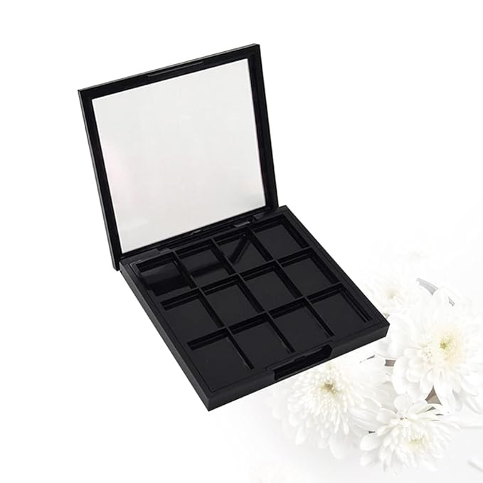 Empty Eyeshadow Palette Eyeshadow Makeup Palette Lipstick Container Makeup Empty Case for Blush Lipstick, 1Pcs 12 Grids-Velvo Beauty