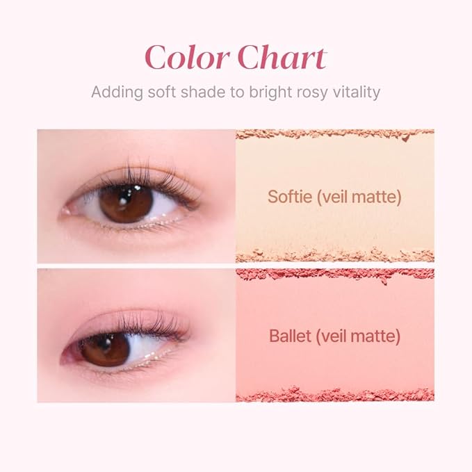 Espoir Real Eye Palette All New #3 Rosy BB 0.2 oz | Multi-Use Long-Lasting Blendable 8 Colors Natural Glitter Soft veil matte Makeup Eyeshadow Palette for Various Makeup Looks | Korean Makeup-Velvo Beauty