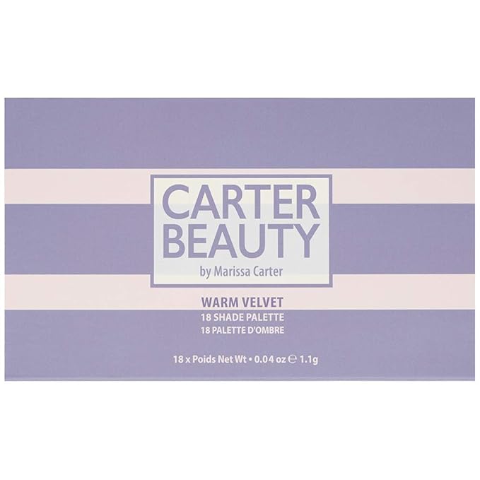 Carter Beauty by Marissa Carter 18 Shade Eyeshadow Palette | Long Lasting Eye Shadow Makeup | Shimmer & Matte Vibrant Colors (Warm Velvet)-Velvo Beauty