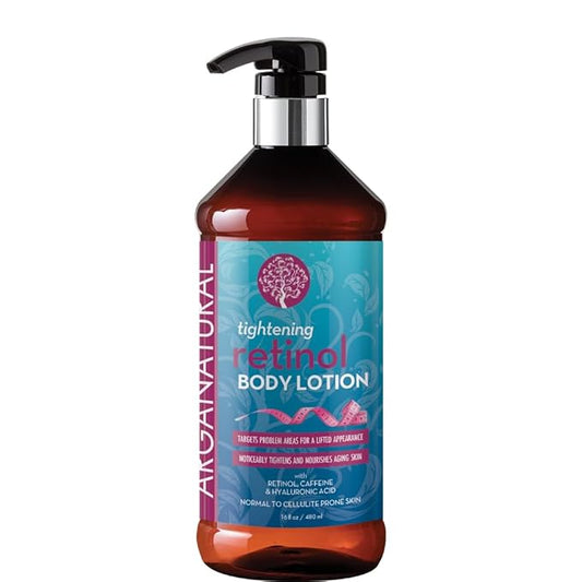 Arganatural Retinol Body Lotion with Vitamin E & Collagen – Skin Firming, Skin tightening, and Anti-Aging Cream. All in One Body Lotion for Women.-Velvo Beauty