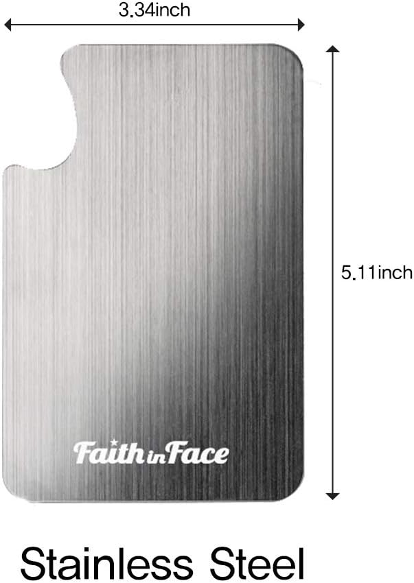 Makeup Metal Palette 3pcs - Stainless Steel Mixing Tray for Nail and Cosmetic Artist, Small Size 3.3 x 5.1 inch-Velvo Beauty