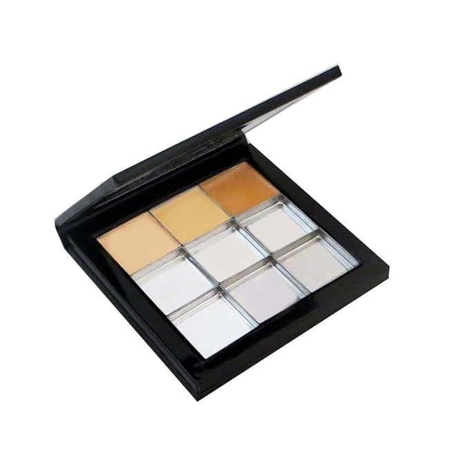 Silver Empty Square Metal Pans 60 Pack for Eyeshadow Palette Magnetic Makeup Palette (26mm)-Velvo Beauty