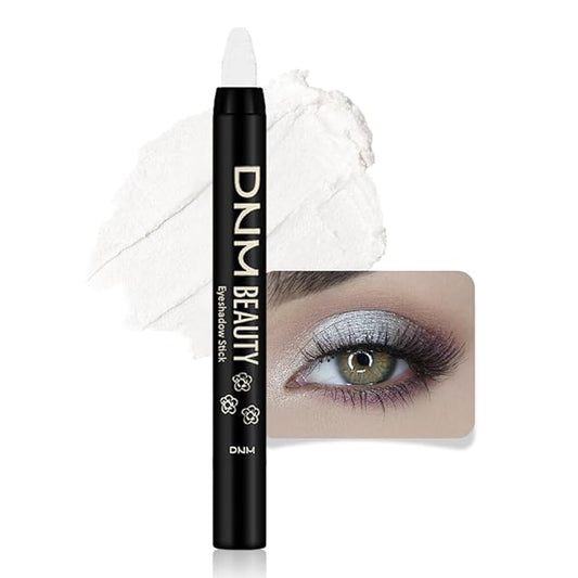 evpct Pearl White Shimmer Cream Eye Shadow Brightener Sticks Set for Eyes, White Shimmery Matte Pencil Eye shadow Applicator Stick Pen Palette Makeup Waterproof sombras en crema para ojos 01#-Velvo Beauty