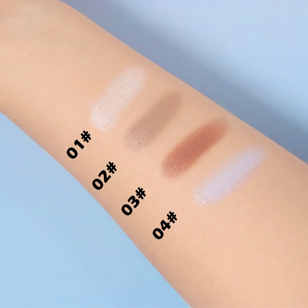 Light Blue Shimmer Single Eye Shadow Palette Makeup with Mirror,Neutral Powder Monochrome Eyeshadow for Older Women,Waterproof Long Lasting Naturing-Looking sombras para ojos-Velvo Beauty
