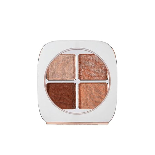 FLOWER Beauty Petal Play Eyeshadow Palette- Travel-Size + Everyday Use - Four Neutral Shades + Perfect For On-The-Go - Matte + Shimmer - Cruelty-Free + Vegan (Gilded Lily)-Velvo Beauty