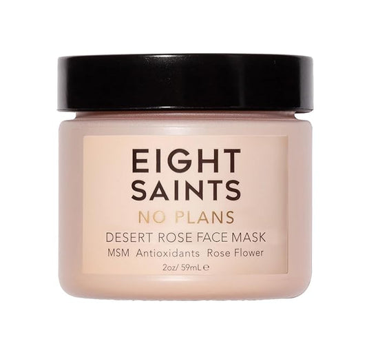 Eight Saints No Plans Clay Face Mask Skin Care Product, Natural and Organic Pore Reducing Clay Facial Mask to Remove Blemishes, Acne, Oil, and Impurities, 2 Ounces-Velvo Beauty
