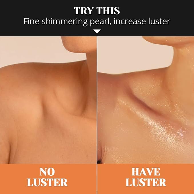 Liyalan Shimmer Body Oil Golden Brown 5 Color Bronze Face Glow Pearl Highlighter Illuminator Body Makeup Shine Glitter Gold Liquid Taning 3.38 Fl Oz-Velvo Beauty