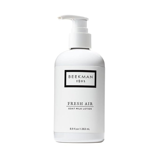 Beekman 1802 Goat Milk Body Lotion, Fresh Air - Scented - 8.9 oz - Hydrating & Moisturizing with Shea Butter - for Sensitive Skin - Cruelty Free - Packaging May Vary - Pump Included, Ready for Use-Velvo Beauty