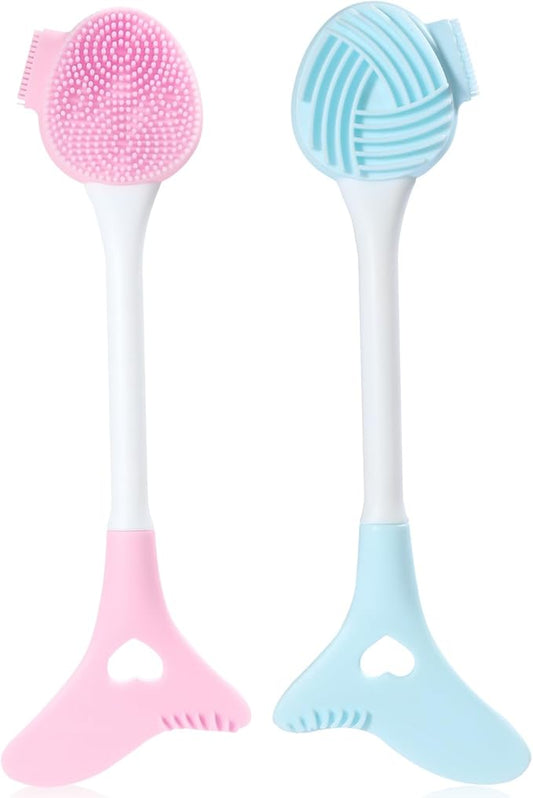 2 Packs Silicone Face Scrubber Exfoliator, Face Mask Brush Applicator, Facial Cleansing Brush, Pore Cleaning Brush, Pore Scrubber for Face-Velvo Beauty
