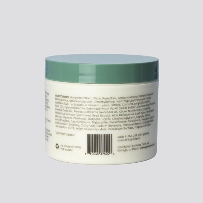 Yobee Restorative Scalp Mask - Dry Scalp Treatment Hair Mask - Probiotic Extracts, Organic Honey, Turmeric, Vitamin B12 - Natural Dry, Itchy, Sensitive Scalp and Dandruff Relief - for Adults, 4 fl oz-Velvo Beauty