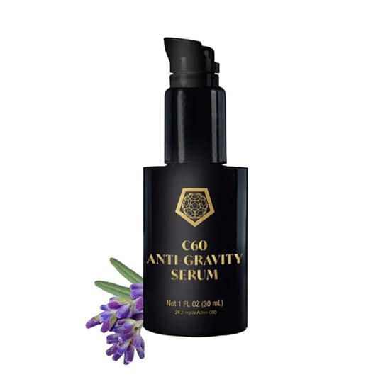 C60 Skincare - Age-Defying Antioxidant Protection - Reduce Wrinkles, Heal Skin, Non-Greasy - Face, Body, Bug Bites, Scarring - Organic Avocado Oil, 99.99% Pure (Regular, C60 Anti-Gravity Serum)-Velvo Beauty