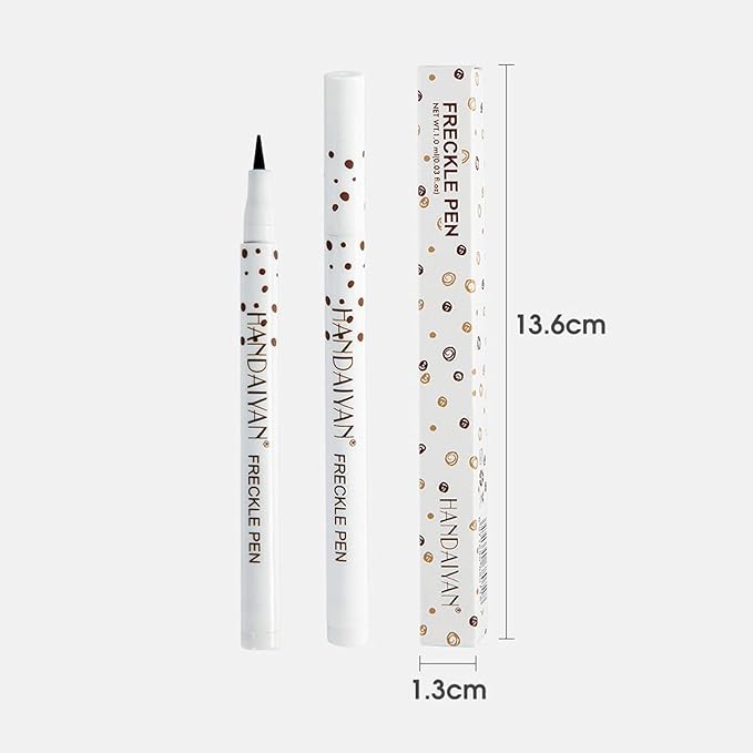 Freckle Pen Waterproof 2 Colors,Natural Lifelike Faux Face Freckle Makeup Pen,Magic Freckle Color,Waterproof Longlasting Soft Small Sopt Pen,For Natural Effortless Sunkissed Skin Makeup(2packs)-Velvo Beauty