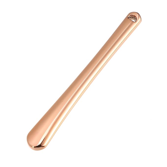 VOCOSTE 4 Pcs Makeup Spatula Mini Spoon, Eye Cream Massage Sticks Beauty Scoop, for Facial Cosmetic Face Cream, Zinc Alloy 2.32"x0.30", Rose Gold Tone-Velvo Beauty