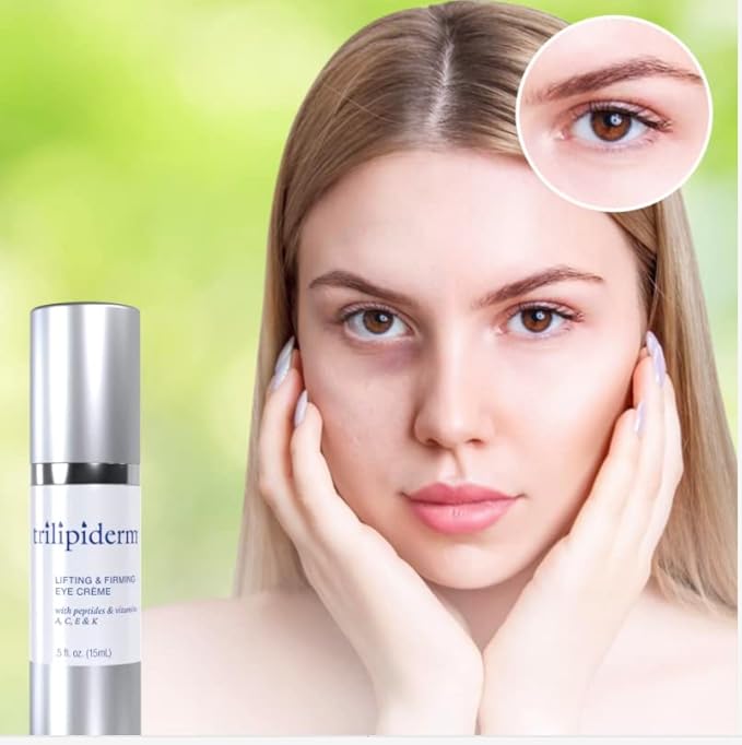 Trilipiderm Natural Lifting & Firming Eye Creme hydrating, healthy eye treatment for fine lines-Velvo Beauty