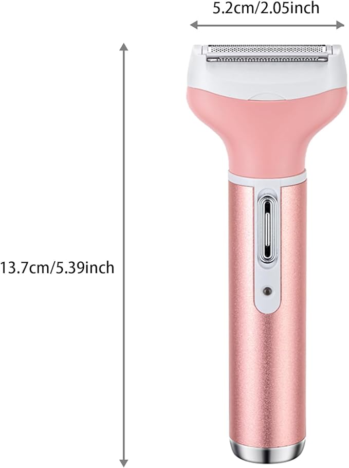 4-in-1 Electric Razor for Women - Painless Facial Hair Removal, Bikini Trimmer, Eyebrow & Body Groomer - Rechargeable Hair Clippers Set for Underarms, Legs & Nose-Velvo Beauty