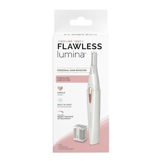Finishing Touch Lumina Painless Hair Remover, Silver-Velvo Beauty