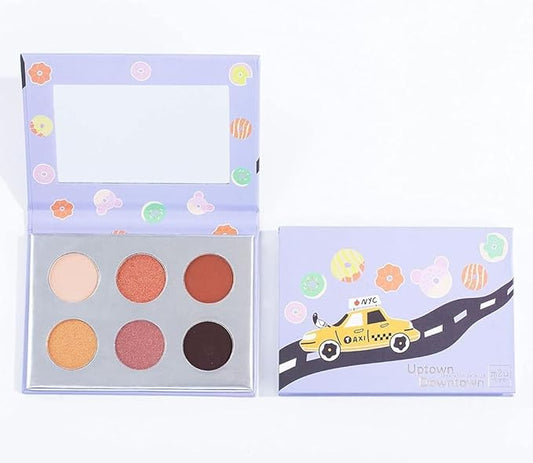 M2U NYC Eyeshadow Palette, Eye Shadow, Makeup Palette, Eye Shadow Palette Makeup, Makeup Palettes, 6 Tones/Shades, Multiple Colors from Nude to Bold (Warm Neutrals)-Velvo Beauty