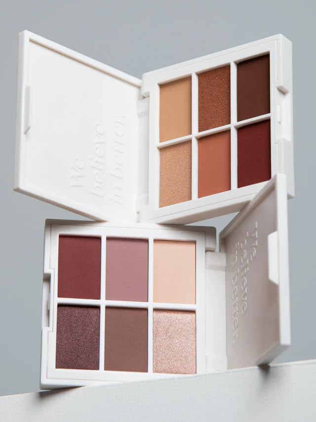 ILIA - The Necessary Eyeshadow Palette | Cruelty-Free, Vegan, Talc-Free, Matte, Satin + Metallic Highly Pigemented + Blendable Finishes (Warm Nude, 6 x 0.05 oz | 1.5 g)-Velvo Beauty