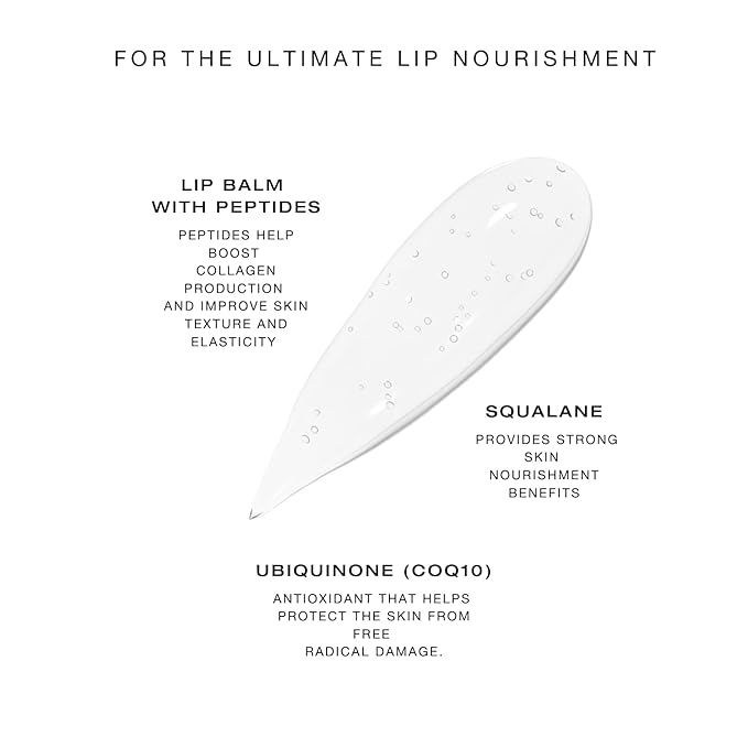 BIBA DE SOUSA The Lip Treatment- Moisturizing Lip Balm with Peptides, Amino Acids & Squalane, Fast Acting Nourishing Balm for Dry, Chapped Lips, Clear & Unscented (0.25 oz)-Velvo Beauty