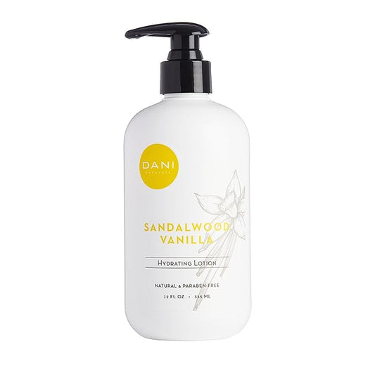 Naturals Hand & Body Lotion - Warm Sandalwood Vanilla Scented Aromatherapy Moisturizer, Deep Hydration for Dry & Dull Skin with Shea Butter, Aloe Vera, & Vitamin E, Cruelty-Free & Vegan, 12 Oz-Velvo Beauty