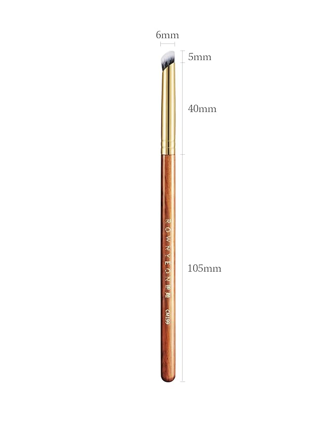 Desert Oak Series MicroBlur Tap Concealer - 6mm Finger-Tip Precision Brush for Tear Troughs & Acne Spots, Vegan Nylon, Bubinga Handle (CM 199)-Velvo Beauty