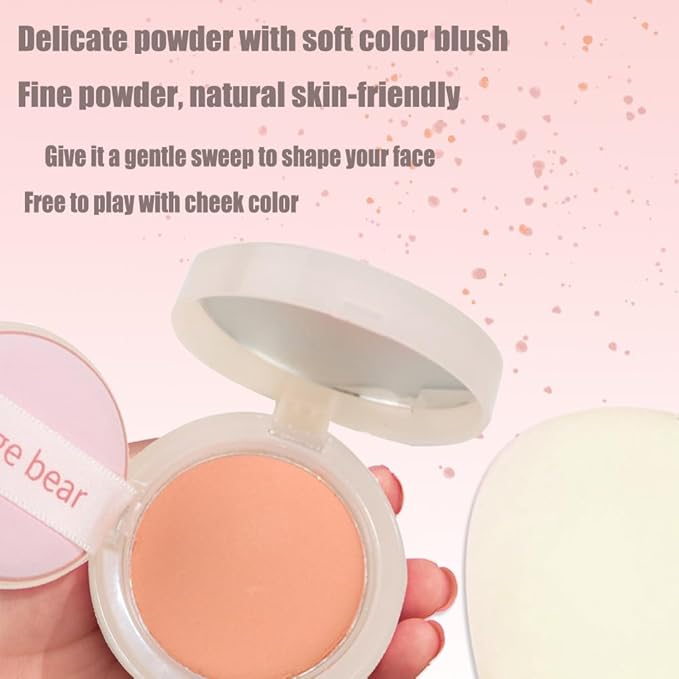Silky Matte Blush,Blush Powder for Cheeks,Long-Lasting, Natural Look, Powder Blush Palette, Complements All Skin Tones-Velvo Beauty