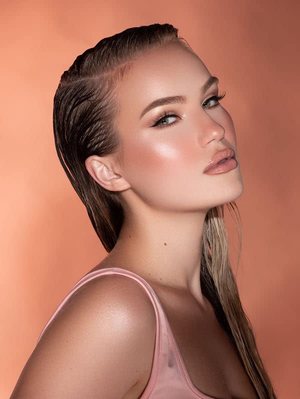 SHEGLAM Glow Bloom Liquid Waterproof Highlighter Long Lasting Cream Highlighter with Shimmer Dewy Finish - Vanilla Frost-Velvo Beauty