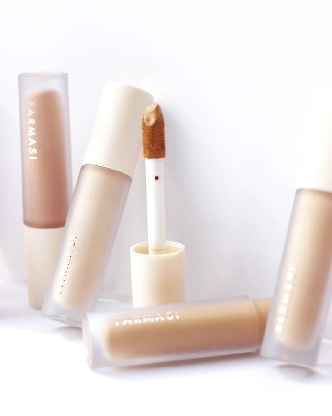 FARMASI Vfx Pro Liquid Concealer Makeup, All-in-one Full Coverage, Highly Pigmented Concealer for All Skin Type, Hide Shadows & Imperfections, Enhance Skin Fullness Foundation Concealer 0,24 Fl Oz N05-Velvo Beauty