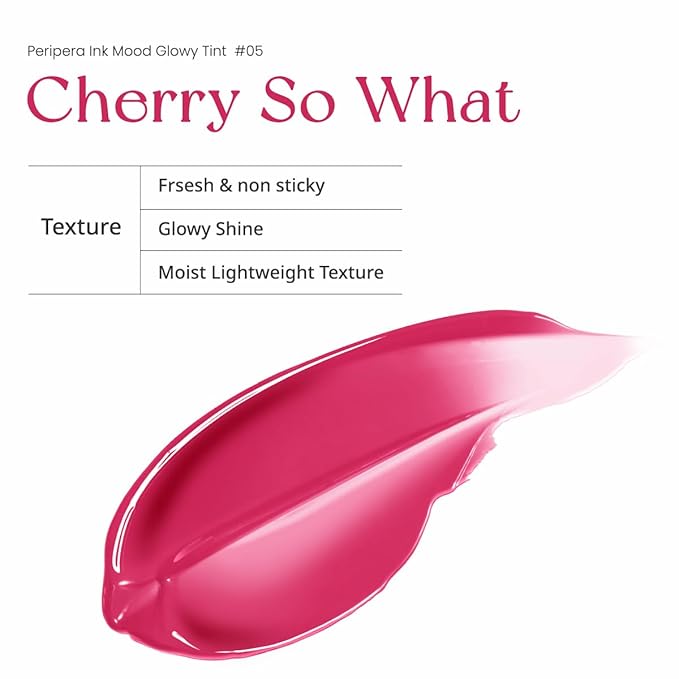Peripera Ink Mood Glowy Tint (05 CHERRY SO WHAT)-Velvo Beauty