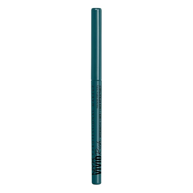NYX PROFESSIONAL MAKEUP Mechanical Eye Pencil, Vivid Rich Mechanical, Creamy Retractable Eyeliner - Aquamarine Dream, Aqua Green Eyeliner-Velvo Beauty