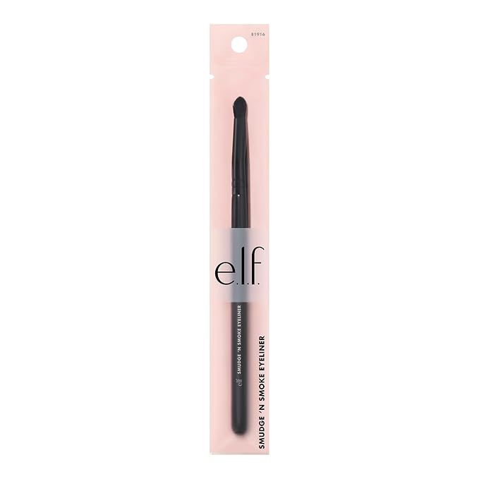 e.l.f. Smudge 'N Smoke Eyeliner Brush, Multi-Use Eyeshadow & Eyeliner Brush For Creating A Perfect Smoky Eye, Vegan & Cruelty-Free-Velvo Beauty