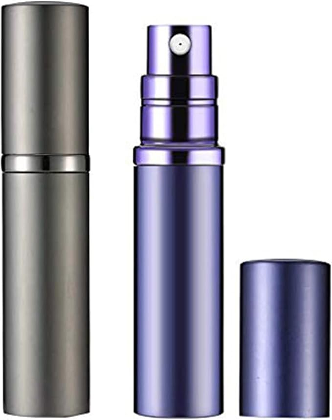 YEEJOK Travel Essentials for Women Men, Travel Perfume Bottles Refillable, Perfume Atomizer Spray Container, Mini Portable Easy Pump Refilled 5ml Bottle for Flying,Purse,Vaction Essentials-Velvo Beauty