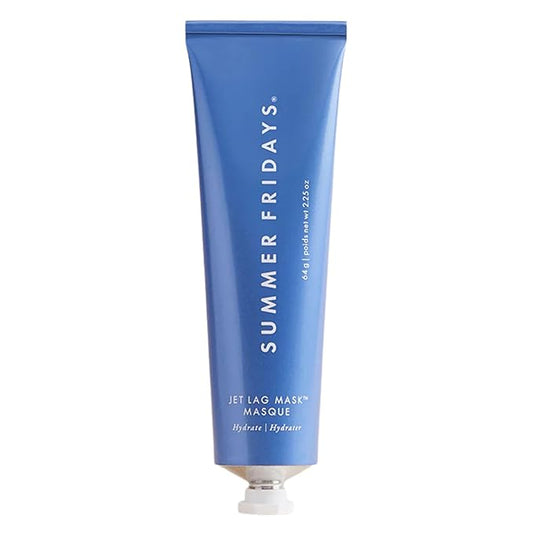 Summer Fridays Jet Lag Mask - Hydrating Face Moisturizer + Mask - Enriched with Hyaluronic Acid, Niacinamide, Glycerin + Antioxidants Helps Nourish Skin for a Renewed + Radiant Complexion (2.25 Oz)-Velvo Beauty