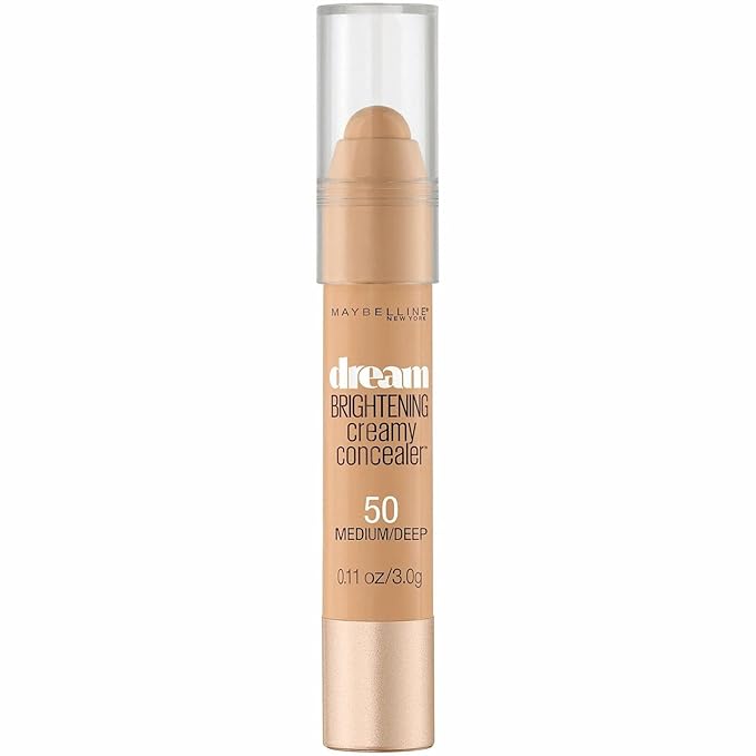 Maybelline New York Dream Brightening Creamy Concealer, Medium/Deep, 0.11 oz.-Velvo Beauty