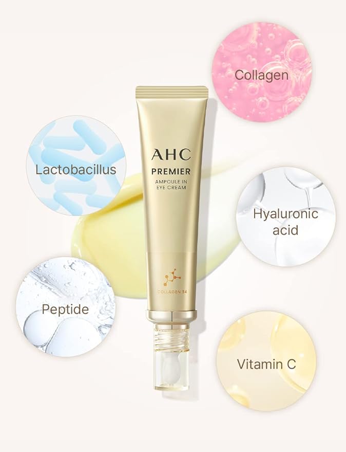 AHC: SEASON 11 PREMIER AMPOULE IN EYE CREAM 40ml(1.35 fl.oz) X 4Pack + SEASON 11 Eye Cream 12ml + Eyebrow Knife + Tweezers included***Be sure to check the additional components!!***-Velvo Beauty