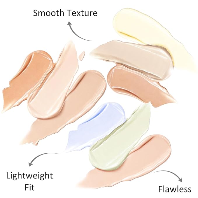 Kaely 3Pcs Tri Color Concealer Pot,Color Correcting Concealer for Dark Circles Spots,Cream Concealer Full Coverage,Foundation Contour Makeup Palettes,under Eye Brightener corrector de ojeras,01+02+03-Velvo Beauty