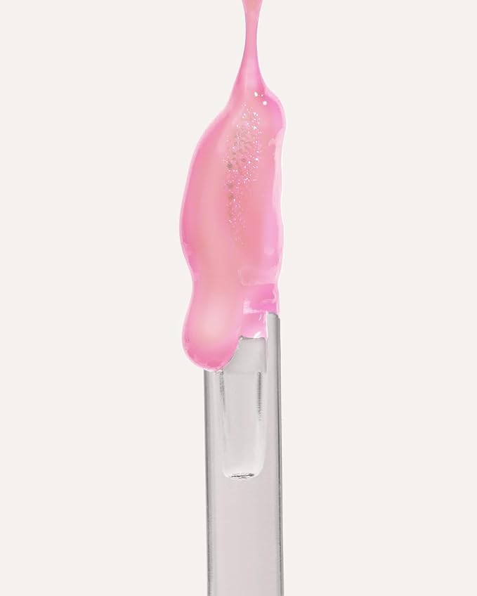 YENSA Super 8 Lip Oil, Natural Korean Moisturizing Gloss, No-Sticky Transparent Formula For Hydrating Lip Care (Pink Shine) .22 fl oz-Velvo Beauty