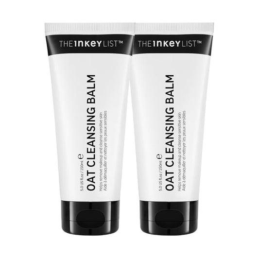 The INKEY List Oat Cleansing Balm Duo, Rich Balm Removes Makeup and Impurities, Reduces Redness, 5.0 fl oz (2 Pack)-Velvo Beauty