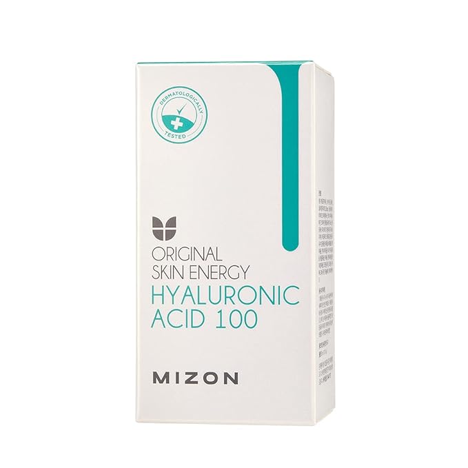 MIZON Hyaluronic Acid 100 Serum – Pure Hyaluronic Acid for Deep Hydration, Plumping & Skin Barrier Support – Lightweight K-Beauty Ampoule for Glass Skin Glow (1.01 fl. oz)-Velvo Beauty