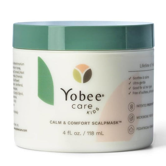 Yobee Calm & Comfort Scalp Mask, Soothing, Gentle Hair Care, Clinically Proven, Sensitive-Skin Friendly - for Kids & Teens 4 fl oz-Velvo Beauty