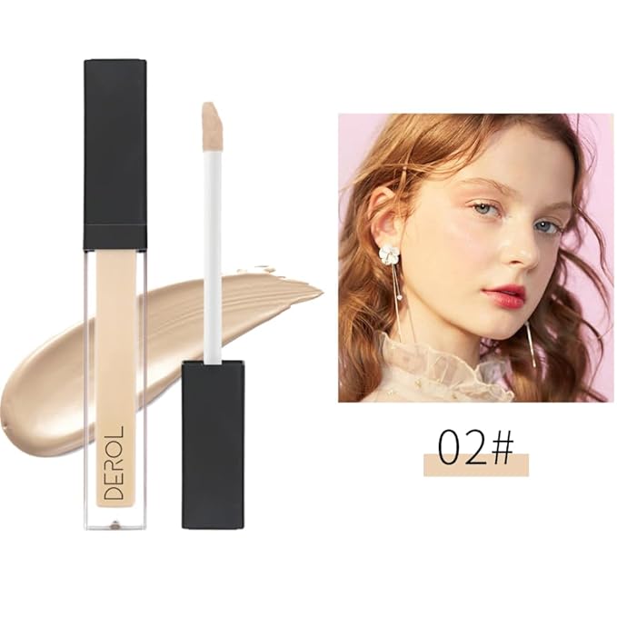 Liquid Concealer Makeup - Natural Coverage & Highly Pigmented Lightweight Concealers 6.5ml (02)-Velvo Beauty