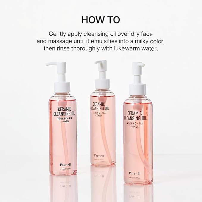 Parnell Aha Omija Ceramic Cleansing Oil 200ml / 6.76 fl.oz | blackhead melting, korean facial cleanser, korean skincare-Velvo Beauty