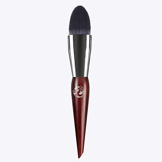 ENERGY Concealer Brush,Tapered Kabuki Foundation Makeup Brush for Under Eye Concealing Blending Liquid Cream Setting Powder Make Up for Full Coverage Cosmetic Applicator Soft Dense Makeup Tool-Velvo Beauty