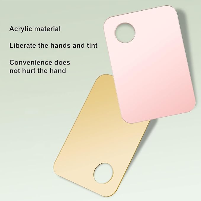 Pink Cosmetic Makeup Palette, Nail Art Palette with Spatula, DIY Makeup Mixing Palette, Beauty Salon Color Cream Mixing Palette, Nail Art Painting Mixed, Makeup Display Board Beauty and Personal Care-Velvo Beauty