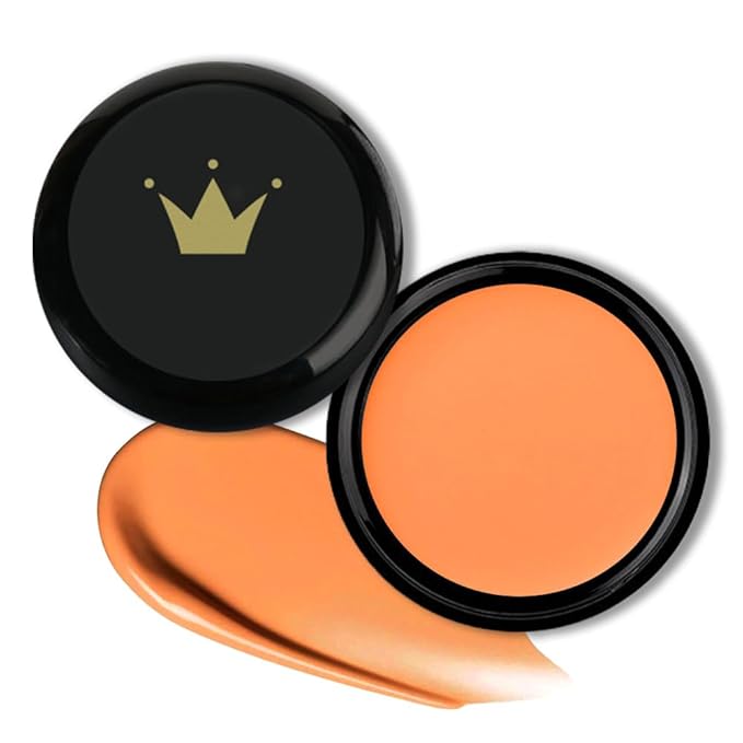 Kaely Color Correcting Concealer,Cream Pot Concealer Full Coverage,under Eye Concealer Palette for Conceals Dark Circles,Waterproof Foundation Face Makeup,12 Orange-Velvo Beauty